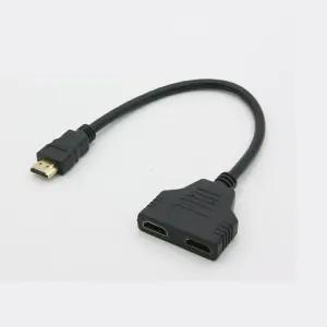 Coms HDMI 선택분배기 Y형 M 2F 블랙 모니터분배기 hdmi분배기 모니터분배기