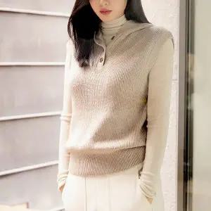 [다일리아][레이나] 어썸 후드 니트 베스트