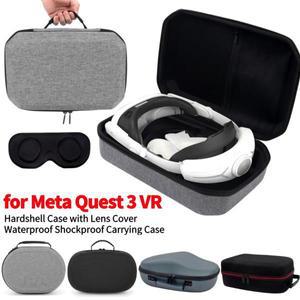 휴대용 보관 가방 파티션 충격 케이스 Meta Quest 3 헤드셋 메쉬 스크래치 주최자