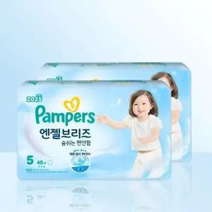 [팸퍼스] 팸퍼스 엔젤브리즈 썸머팬티 5단계 80매 / iuy