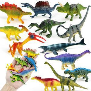 12PCS 쥬라기 공룡 세트 VTriceratops 익룡 mosasaurs stegosaurus 모델 액션 피규어 PVC 컬렉션  장난감