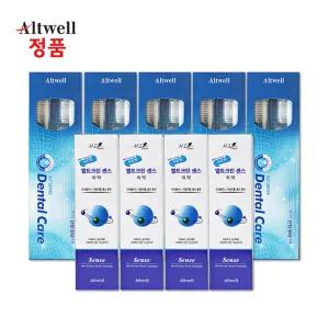 앨트웰 미세모 칫솔 20개 센스치약220g 4개