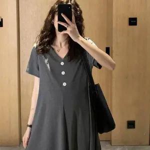 캐주얼 디자인 데일리 임산부 패션 넉넉한 브이넥