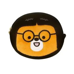 B패밀리 원형 파우치 안경 곰돌이 러블리 동전 지갑