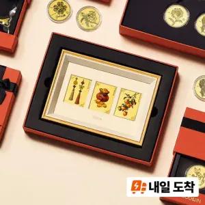 수앤진골드 추석 만복 순금 카드 액자 24K 0.6g