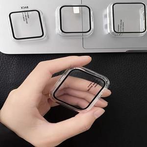 강화 유리 + Apple Watch 10 용 커버 42mm 무광택 하드 범퍼 스크린 보호 케이스 시리즈 액세서리