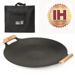 한솔가 탈착식 인덕션 무쇠그리들팬 39CM(가방포함)