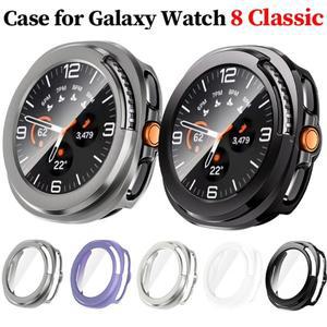 삼성 갤럭시 시계 8 클래식 46mm 강화 유리 화면 보호기 하드 PC 범퍼 액세서리 용 + 케이스