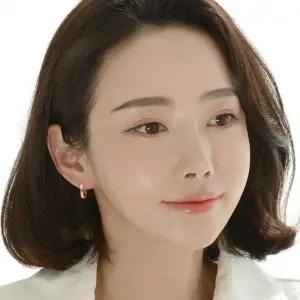 [오노마] ONM 여성귀걸이 14K 핀 데일리 링 기본 귀걸이 골