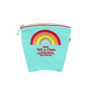 볼앤체인 블루 레인보우 스몰 파우치 220190236 Rainbow