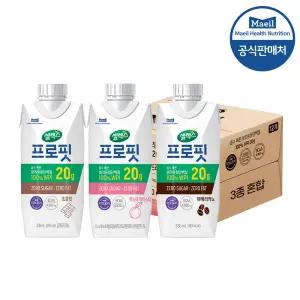 셀렉스 프로핏 웨이프로틴 초콜릿 + 복숭아 + 아메리카노 각4팩 (총12팩)