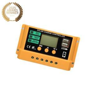 오렌지 쉘 검정색 표면 12V24V11.1V12.8V 솔라 컨트롤러 10A20A30A 태양광 충전