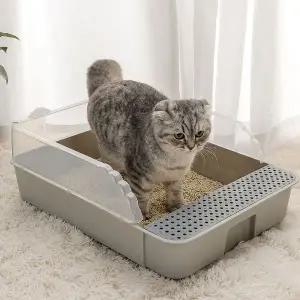 [셀러에이드]예홈펫 특대형 고양이 화장실 배변 판 모래 패드 매트