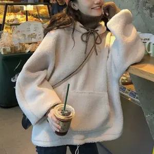 양털후리스 후드티 점퍼 오버핏 플리스 뽀글이자켓