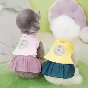 애완동물 한복 드레스 강아지 고양이 의상 명절 파티용품 원피스 (WFJURXO)