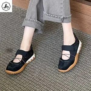 [애슬릿] 여성 메리제인 스니커즈 운동화 소 가죽 발레코어