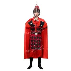 고대 테라코타 군인과 말 의상 공연 가드 일반 갑옷 Yue Fei Hua Mulan Manjiang Hong Opera Battle Robe