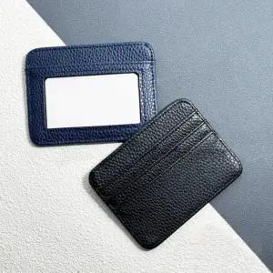 [옷자락]남성 다크컬러 스크래치방지 가죽 명함보관 카드 지갑