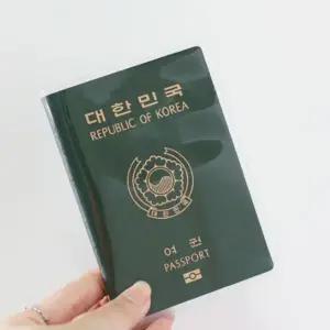 여행용 클리어 여권 케이스 투명 보호커버 여행 필수품 수납함 (WFJVWLN)