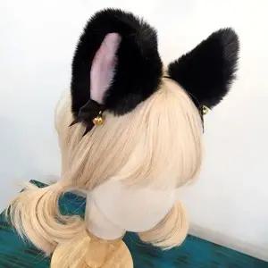 여성 파티 헤어밴드 고양이 귀 방울 리본 머리띠