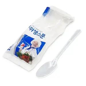 쉐프 위생스푼 10P 일회용 위생수저 일회용수저 일회용숟가락