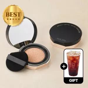 (40%+커피쿠폰)에이지투웨니스 노블커버 새틴쿠션 본품+리필