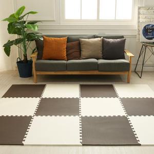 EVA 퍼즐매트 4P 60X60X1.2cm 브라운2P+아이보리2P