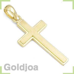 남여공용 적당한 크기 고급 십자가 14k메달(go-13x25)14k팬던트 골드조아