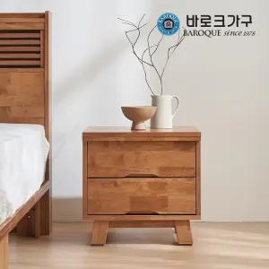 우즈 2단 원목 협탁_착불배송