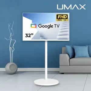 유맥스 Ai32GW 프리무빙 FHD 81cm 32인치 이동식 스마트 TV 삼탠바이미 중소바이미