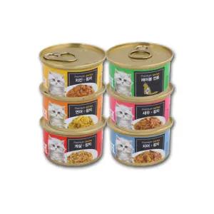 프리미엄 골드 런치캔 6종 80g x 24개