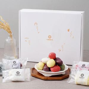 [시루조아] 오색 찹쌀 송편 1.2kg 화이트 선물세트