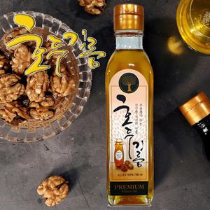 (무료배송) 팔도팜국산 영동호두기름180ml-1병/3회법제 /3대 호두농