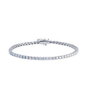 [한국금다이아몬드]14K 2.5MM 랩 다이아 테니스 팔찌 17cm 랩그로운 다이아몬드