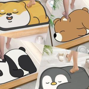 애니멀 발매트 규조토매트 미끄럼방지 현관 욕실매트 물기흡수