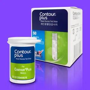 contour 당측정 검사지 50매 컨투어플러스원 호환 시험지 혈당체크 당뇨스트립 50매