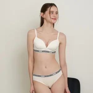 [Wonderbra] 스포츠 아웃밴드 노와이어 브라팬티 2종 화이트 WBW4M24A_T