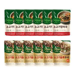[CJ]비비고 소고기장터국500g x6+소고기무국500g x6