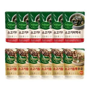 [CJ]비비고 미역국500g x6+소고기듬뿍무국500g x6
