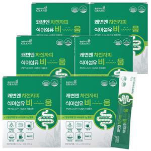 네이처그랜드 쾌변엔 차전자피 식이섬유 비움 6.8g x 30포 6개 6개월분 부원료 푸룬 유산균 분말 가루 함유