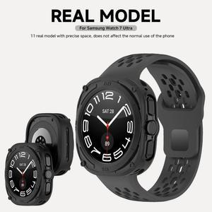 갤럭시 워치 7 울트라 케이스, 47mm 스마트워치 TPU 소프트 실리콘 보호대 커버 쉘, 갤럭시 워치 울트라 액세서리