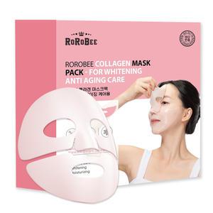 고농축 콜라겐 마스크팩 - 미백 안티에이징 케어용 개별 파우치형