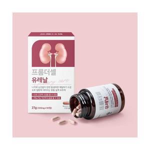 프롬더셀 유레날 강아지 고양이 요로 결석 방광염 혈뇨 신장영양제 90캡슐