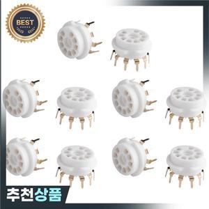 ZIZI 10PCS 9Pin B9A 진공관 소켓 오디오 DIY 앰프 12AX7 ECC81