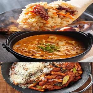 Fresh 밀키트 간편식 간편조리 인기세트 3종 (문어톳밥+청국장찌개+눈꽃치즈닭갈비)