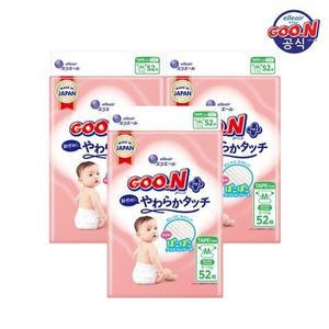[군 기저귀] 플러스 소프트터치 밴드 중형(M) 52P x 3팩