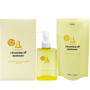 에뛰드하우스 리얼아트 클렌징 오일 모이스처 기획세트 본품185ml+리필185ml