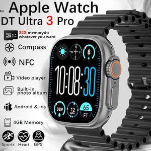 DT Ultra 3 Smartwatch Amoled 화면 4GB 플레이어 Bluetooth 네트워크 공유 앱 스토어 ChatGPT AI Man
