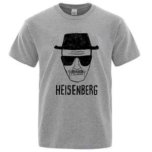 티 셔츠 반팔 면티 얇은 카라 여름 폴로 남성 패션 캐주얼 숏 100 코튼 Heisenberg PrintedTshirt Tshirt