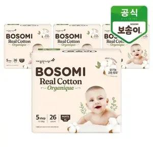 [보솜이] 리얼코튼 오가니크 팬티 특대 26매 x 4팩